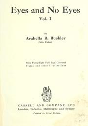 Cover of: Eyes and no eyes. by Arabella B. Buckley