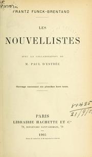 Cover of: nouvellistes.
