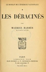 Cover of: Les déracinés.