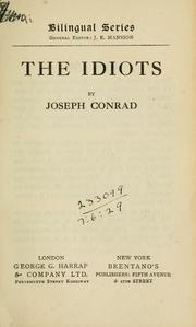 Cover of: Les idiots. by Joseph Conrad