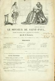 Cover of: Le sonneur de Saint-Paul: drame en quatre actes, précédé d'un prologue.