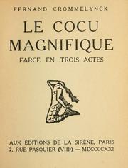 Cover of: Le cocu magnifique: farce en trois actes.
