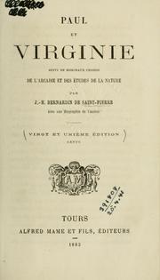 Cover of: Paul et Virginie by Bernardin de Saint-Pierre