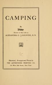 Cover of: Camping