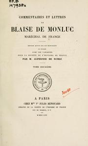 Cover of: Commentaires et lettres