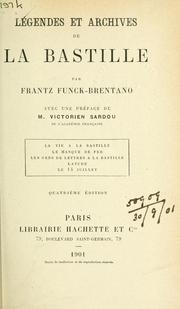 Cover of: Légendes et archives de la Bastille