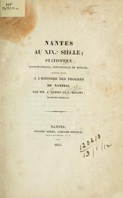 Nantes au XIXe siècle by Ange Guépin