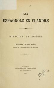 Cover of: Les Espagnols en Flandre: histoire et poésie.