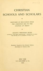 Cover of: Christian schools and scholars by Augusta Theodosia Drane