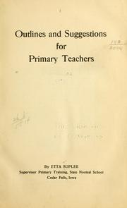 Outlines and suggestions for primary teachers