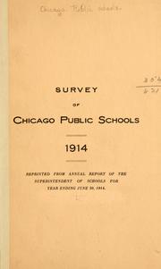 Survey of Chicago Public schools, 1914 ...