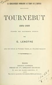 Cover of: Tournebut, 1804-1809: d'après des documents inédits