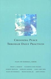 Cover of: Choosing Peace Through Daily Practices by Ellen Ott Marshall