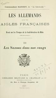 Les Allemands sous les Aigles Françaises by Camille Sauzey