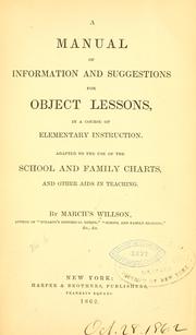 A manual of information and suggestions for object lessons