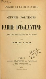 Cover of: Oeuvres politiques