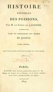 Cover of: Histoire naturelle des quadrupèdes-ovipares by Bernard Germain de Lacépède