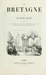 Cover of: La Bretagne by Jules Janin