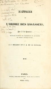 Cover of: Histoire de l'Ordre des assassins.