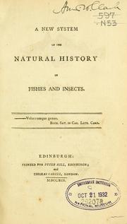 Cover of: A New system of the natural history of quadrupeds, birds, fishes and insects. by 