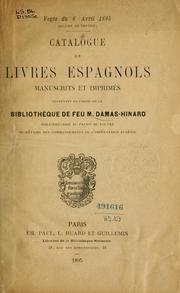 Cover of: Catalogue de livres espagnols by Jean Joseph Stanislas Albert Damas-Hinard