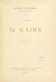 Cover of: Le Caire