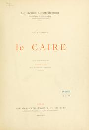 Cover of: Le Caire by Charles Lallemand