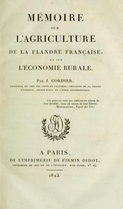 Mémoire sur l'agriculture de la Flandre française et sur l'économie rurale by Joseph Louis Étienne Cordier