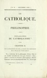 Cover of: Le catholique. by 