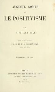 Cover of: Auguste Comte et le positivisme by John Stuart Mill