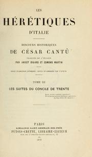 Cover of: Les hérétiques d'Italie by Cesare Cantù