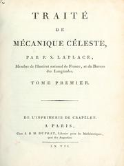 Front cover of Traité de mécanique céleste by Unknown