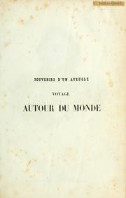 Cover of: Souvenirs d'un aveugle by Jacques Étienne Victor Arago, Jacques Étienne Victor Arago