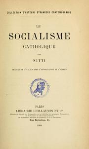Cover of: socialisme catholique ...
