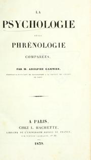 Cover of: La psychologie et la phrÃ©nolo