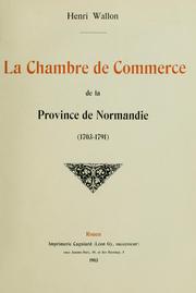 La Chambre de commerce de la Province de Normandie