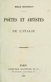 Cover of: Poètes et artistes de l'Italie.