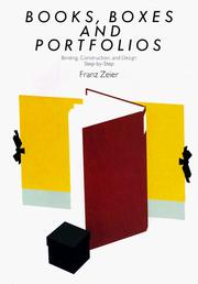 Cover of: Books, boxes, and portfolios by Franz Zeier