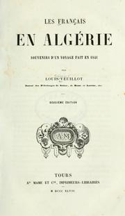 Cover of: Français en Algérie: souvenirs d'un voyage fait en 1841.