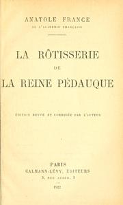 Cover of: rôtisserie de la reine Pédauque.