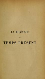 Cover of: La romance du temps présent by Léon Daudet