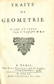 Traité de geometrie by Sébastien Le Clerc