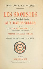 Cover of: Vers Constantinople: les sionistes avec les forces anglo-françaises aux Dardanelles