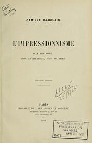 Cover of: L'impressionisme by Camille Mauclair