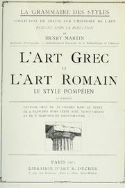 Cover of: La grammaire des styles by Henry Marie Radegonde Martin