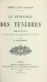Cover of: La puissance des ténèbres by Lev Nikolaevič Tolstoy