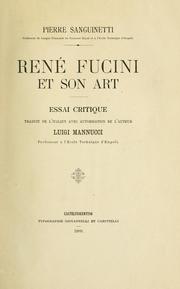 René Fucini et son art by Francesco Luigi Mannucci