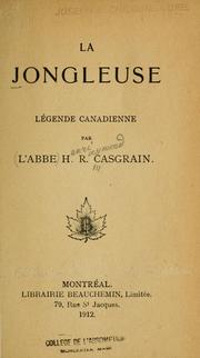 Cover of: La Jongleuse by H. R. Casgrain