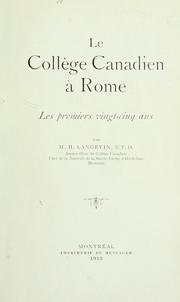 Le Collège canadien à Rome by Hermas Langevin