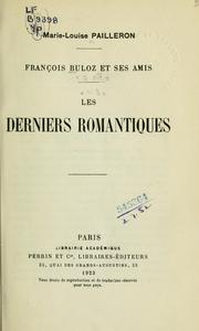 Cover of: François Buloz et ses amis.